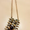 Copper Handmade Garnet Stoned Necklace - Chain - 18in - Image 3